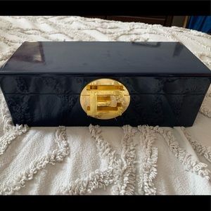 Monogram “E” acrylic jewelry box